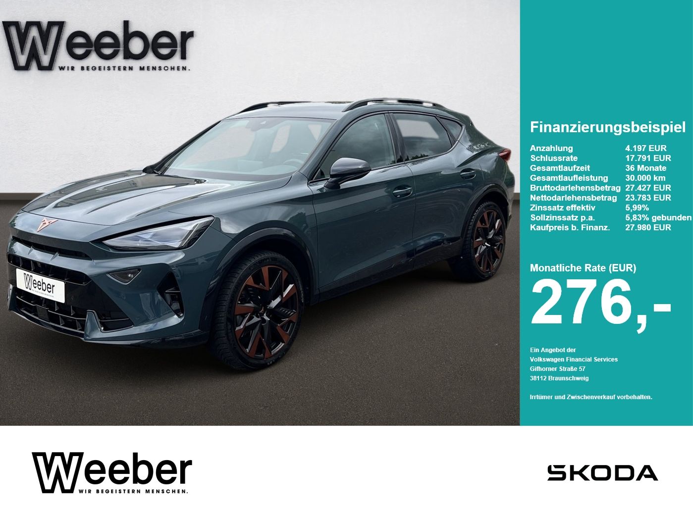 Cupra Formentor *19LM*NAVI*SENNHEISER*KAMERA*MATRIX*