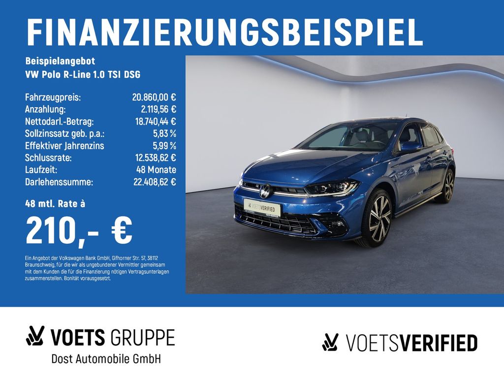 Polo R-Line 1.0 TSI DSG KLIMA+MATRIX LED+NAVI+SH