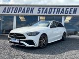 Mercedes-Benz C 220 T d AMG Line Advanced PANO/AHK/360 KAMERA - weiße Mercedes-Benz C 220