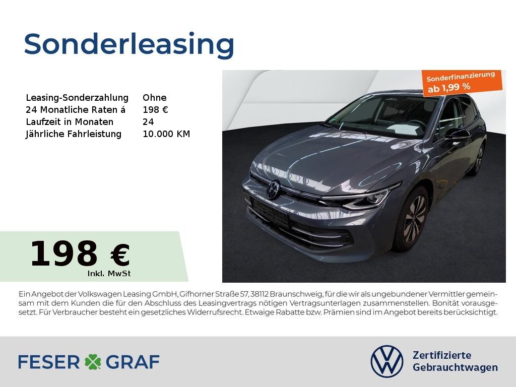 Volkswagen Golf GOAL 1.5 eTSI DSG AHK Navi SHZ RFK