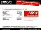 Mercedes-Benz C 300 d Coupe 4Matic AMG Line AHK Pano Allrad - Mercedes-Benz C 300: 4matic