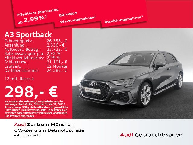 Audi A3 Sportback 40 TFSI e S tronic S line Virtual+/