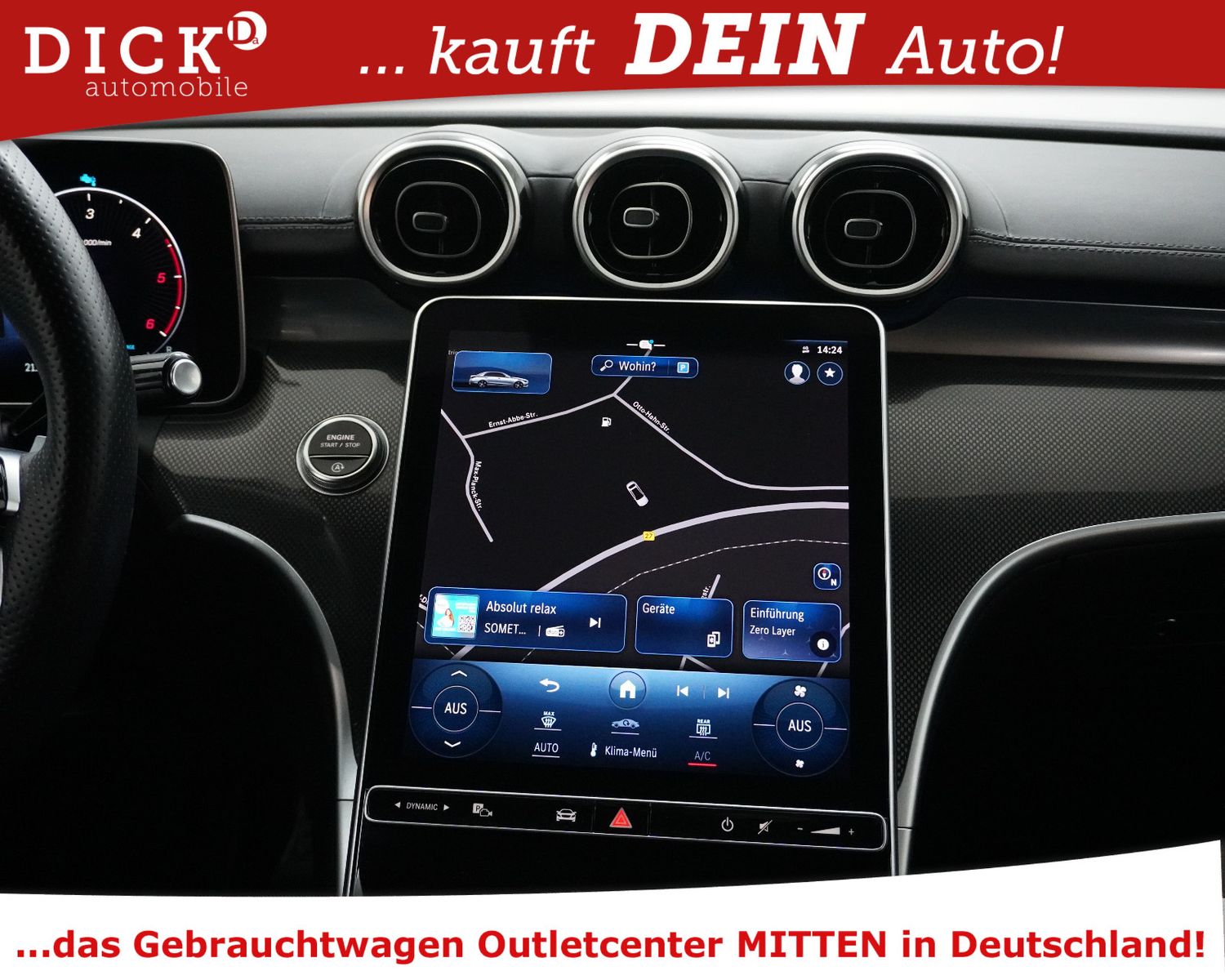 Fahrzeugabbildung Mercedes-Benz C200d 9G 2X AMG Line NIGHT+KAMER+ACC+LED+SHZ+18"