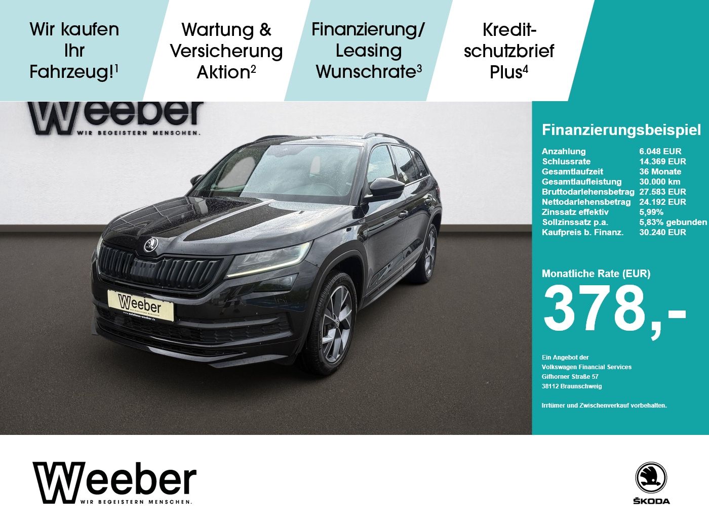 Skoda Kodiaq Sportline 4x4 *ACC*AHK*PANO*STHZ*KAMERA*
