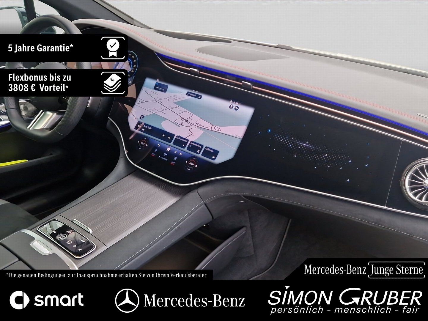 Fahrzeugabbildung Mercedes-Benz EQE 350 4M AMG Airmatic Hyper Pano HAL HUD Mod25