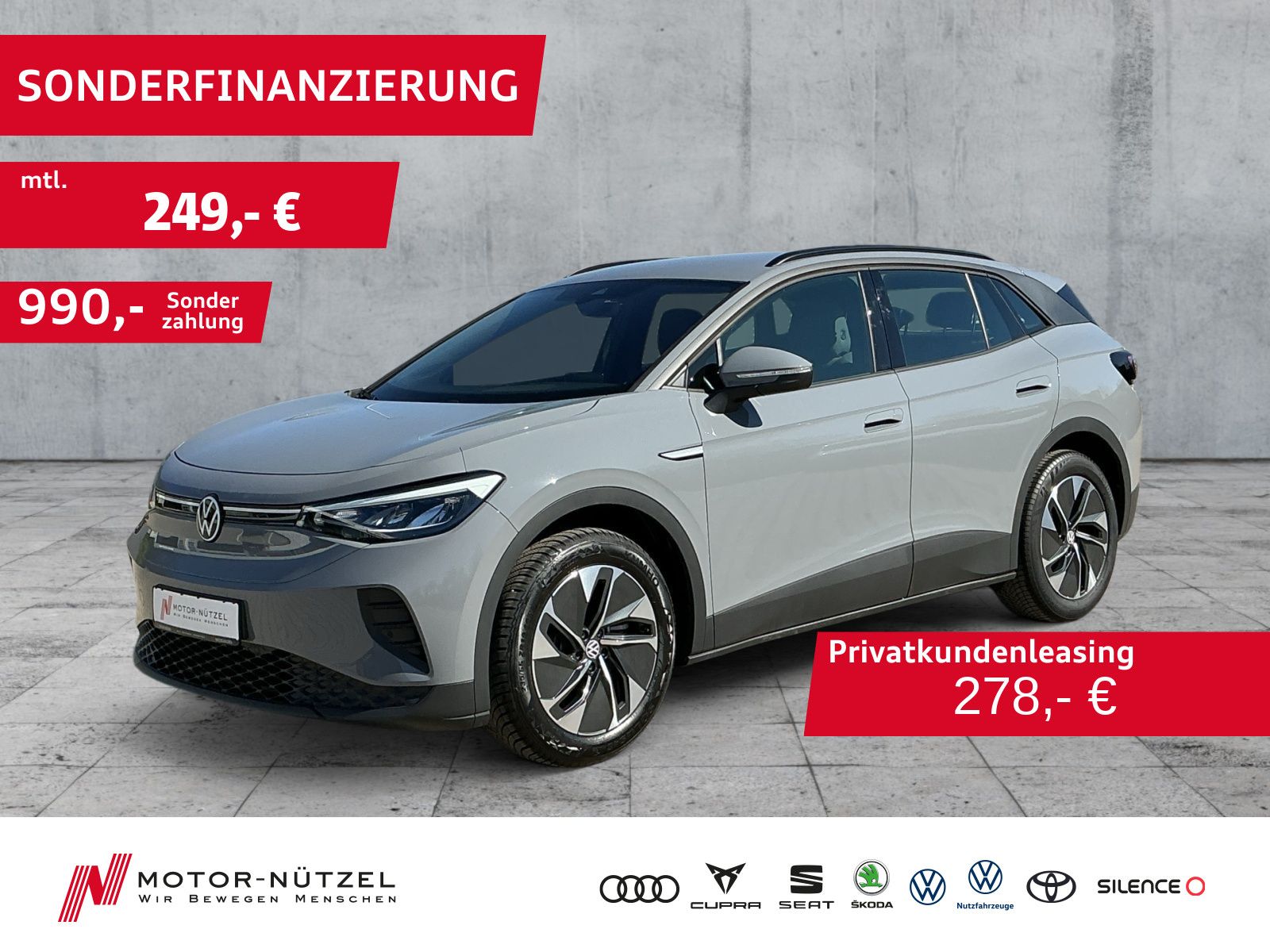 Volkswagen ID.4 PURE 125kw LED+NAVI+SHZ+DAB+ISOFIX+19Z.ALU