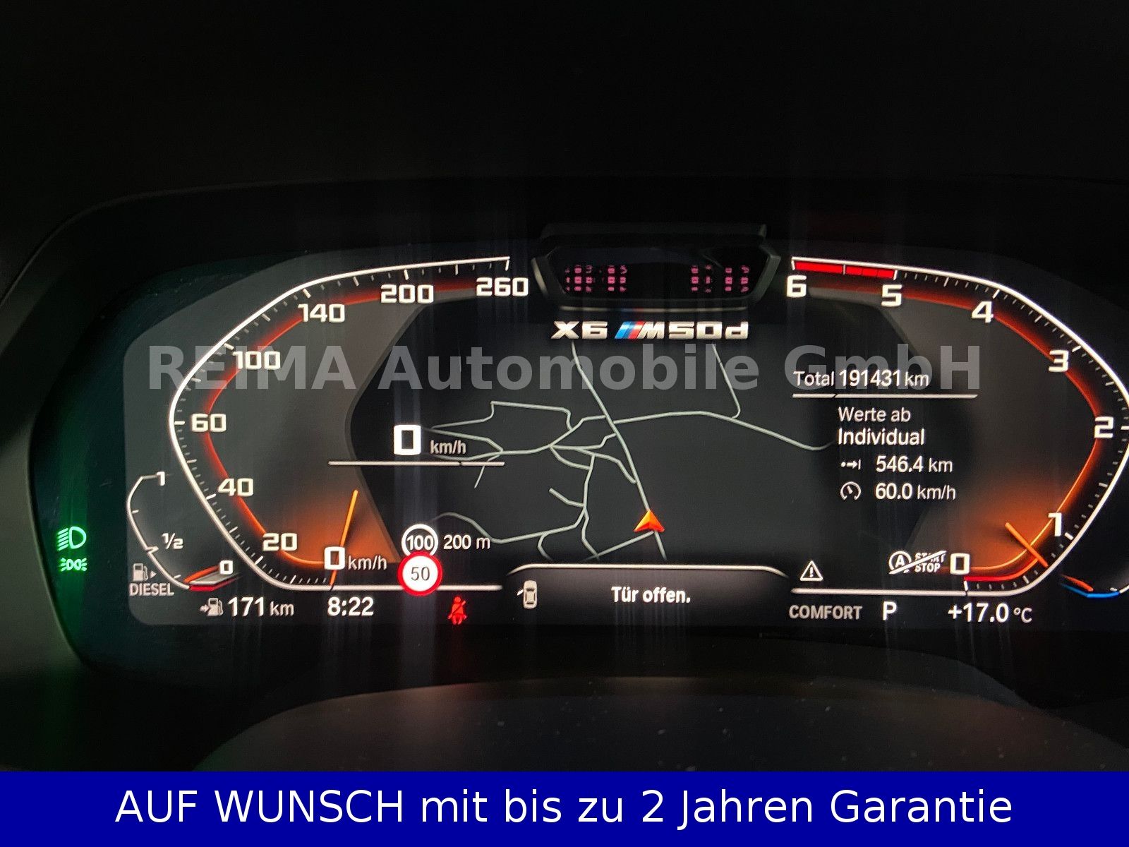 Fahrzeugabbildung BMW X6 M50 d, Pano, Laser, ACC, HUD, Navi
