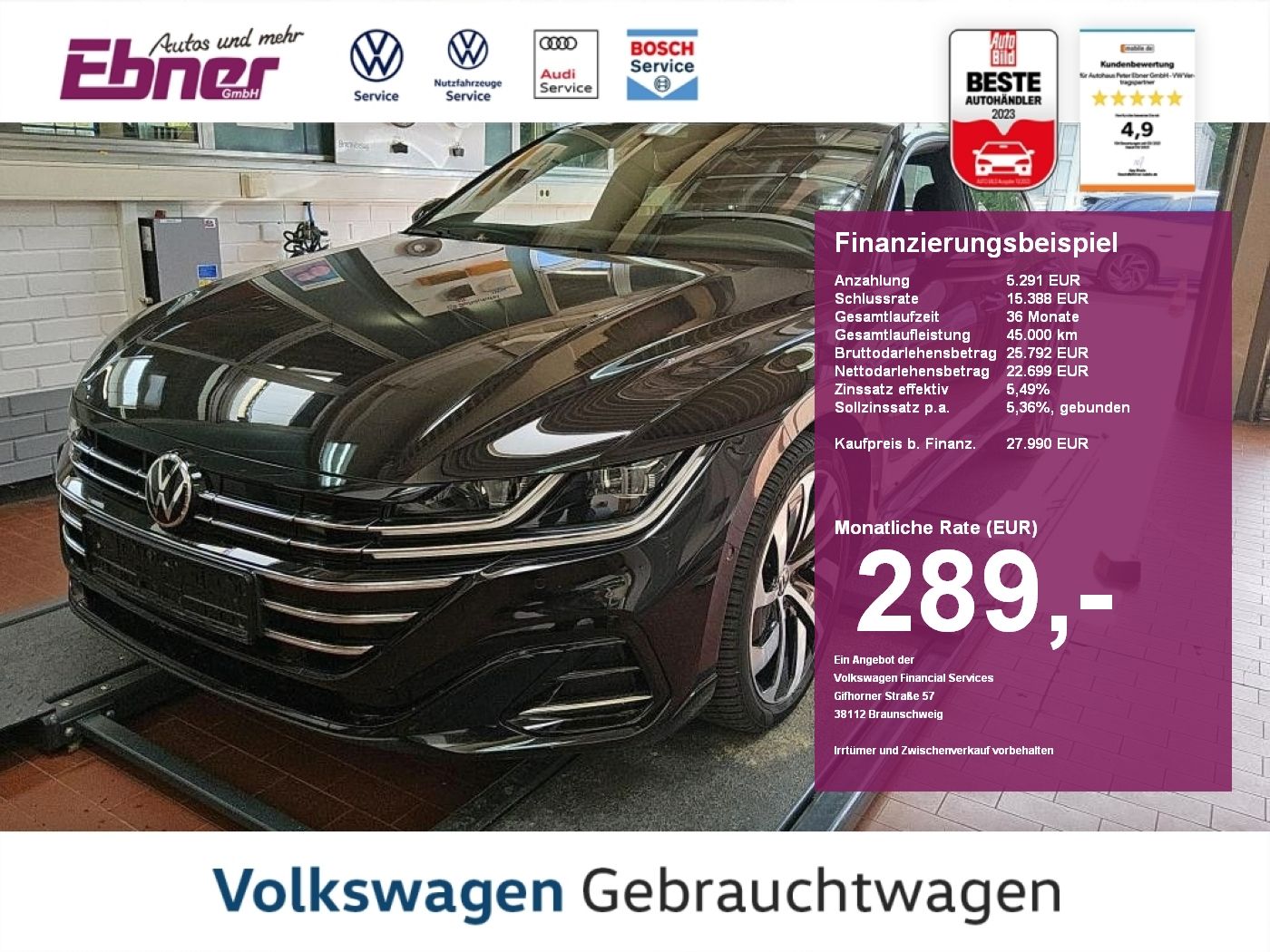 VW Arteon R-LINE eHybrid 218PS PHEV DSG ACC+KAMERA+