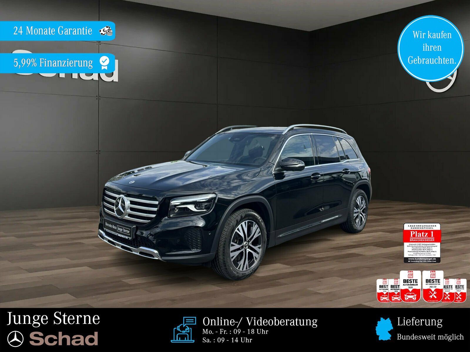 MERCEDES-BENZ GLB 220 d 4M PROGRESSIV PANO+AHK+DISTR+360+MBEAM