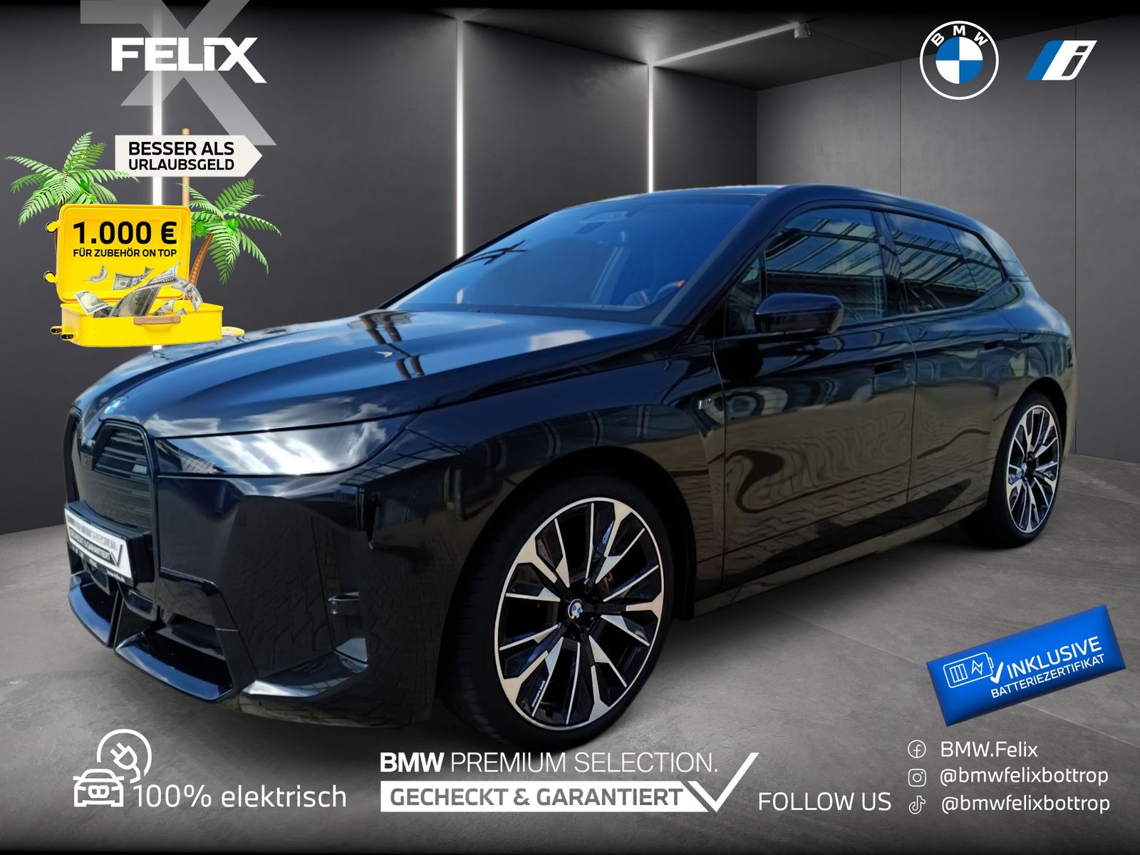 BMW iX M70 xDrive+M SPORT+ICONIC+SKY LOUNGE+DR.ASS.P