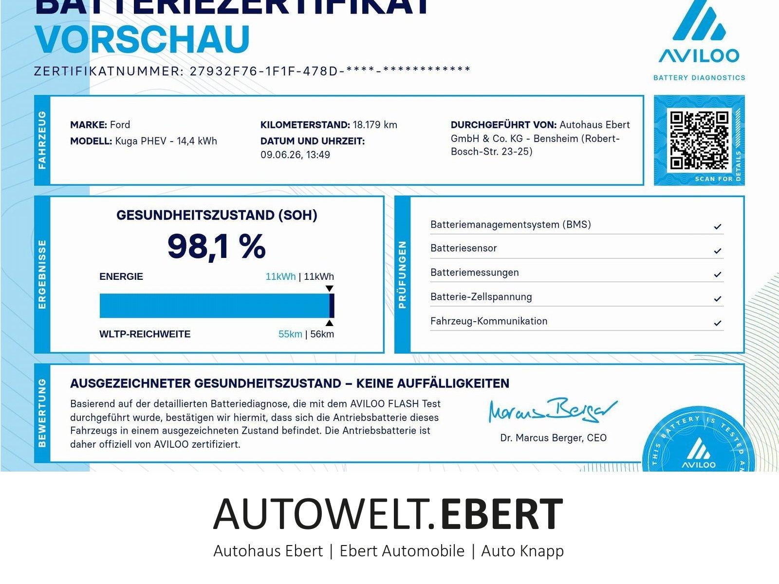 Ford Kuga 2.5 PHEV ST-Line Aut./LED/GRA/KAMERA/NAVI/