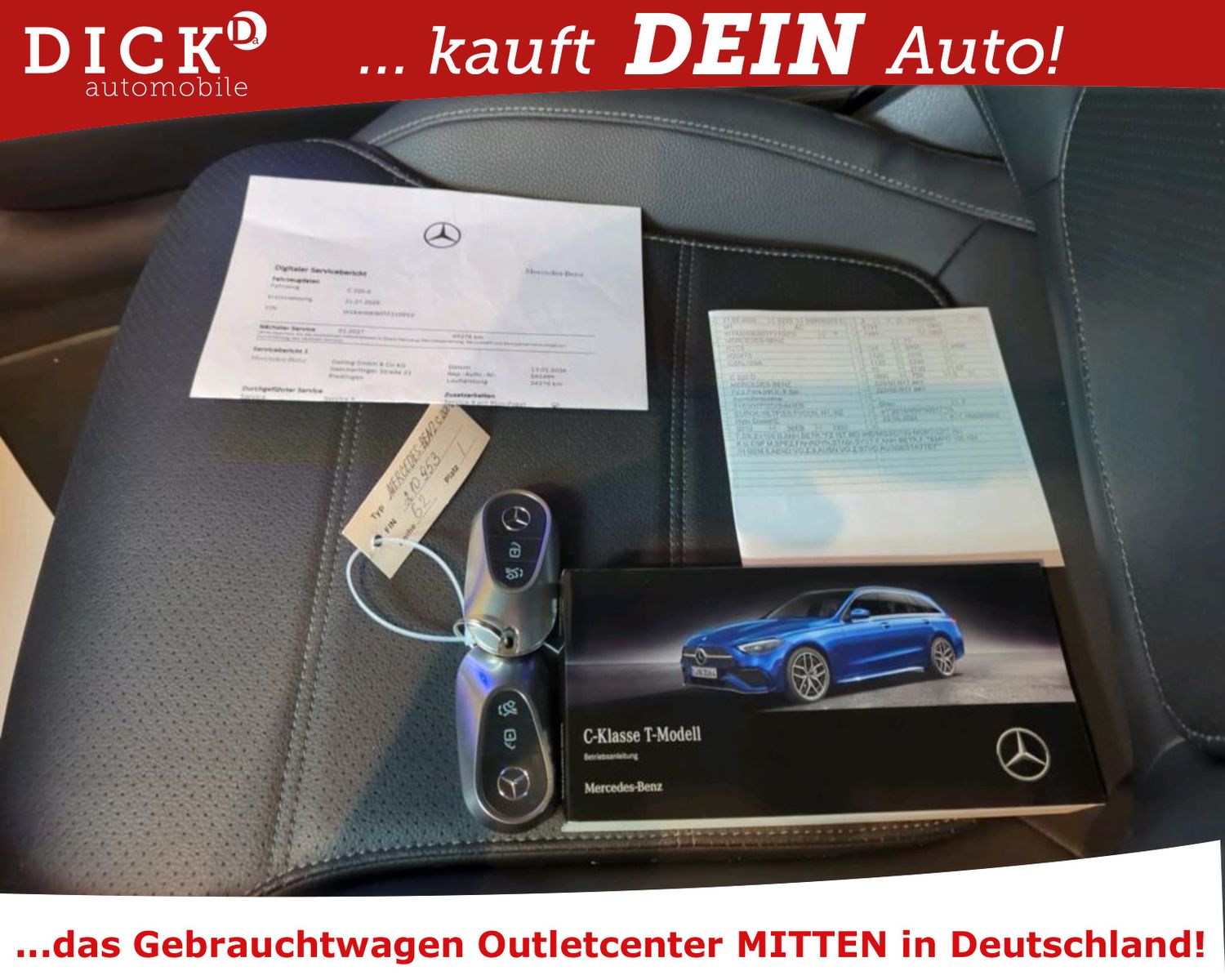 Fahrzeugabbildung Mercedes-Benz C 220d T 9G LED+/ACC/VIRTU/SHZ/HIFI/AHK/360/8Fa