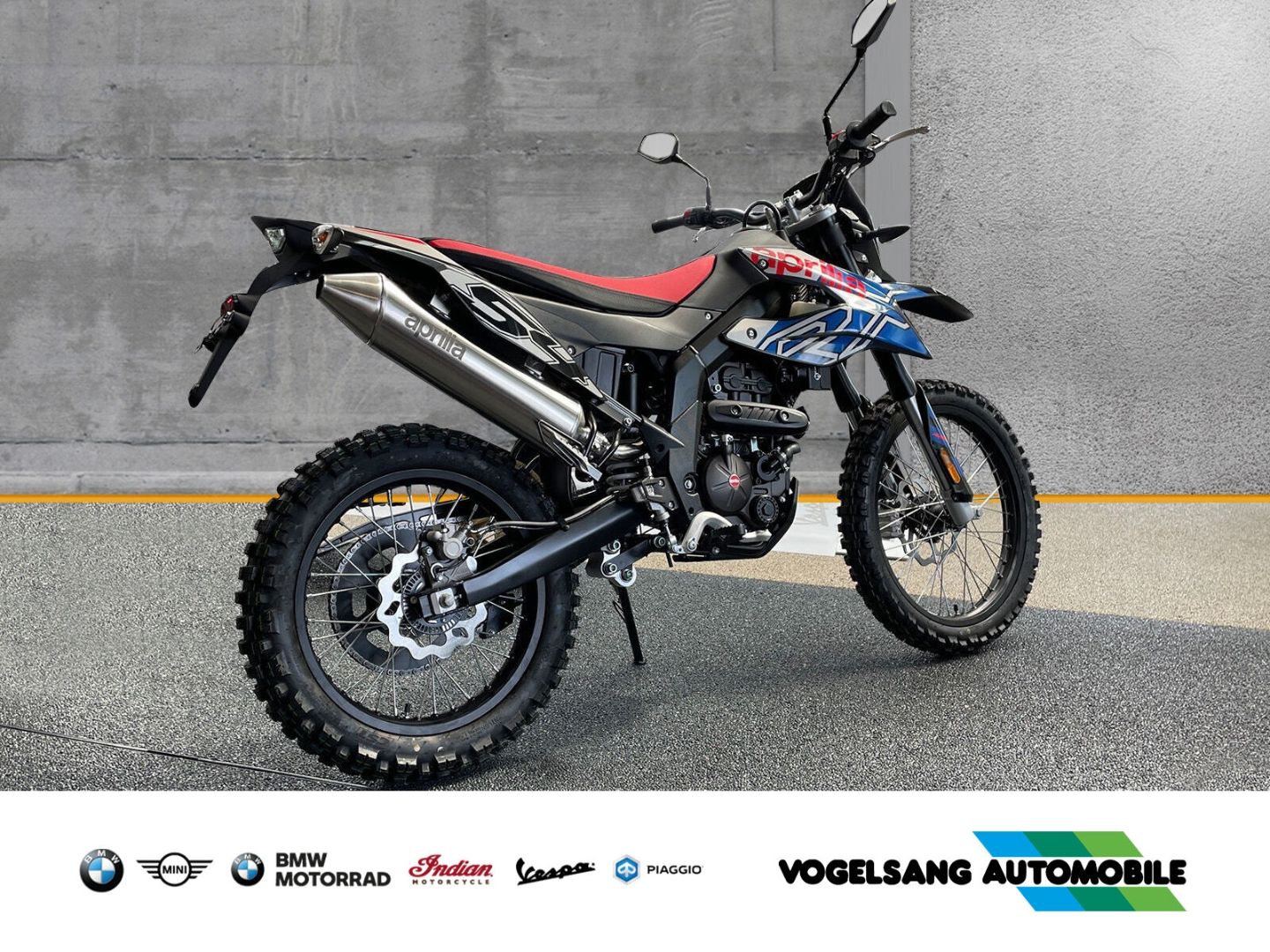 Fahrzeugabbildung Aprilia RX 125 Enduro, Modell 2023, Geländebereifung, LC