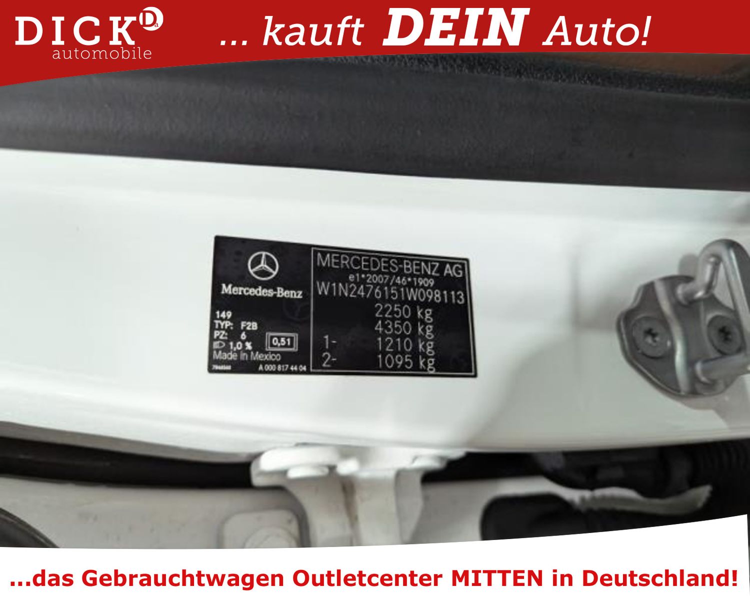 Fahrzeugabbildung Mercedes-Benz GLB 220d 4Mat 8G AMG/LED+/NAVI+/VIRTU/SHZ/AHK/8F