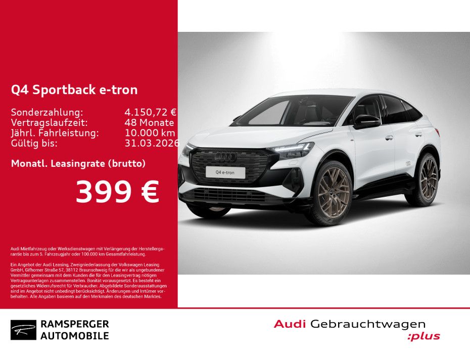 Audi Q4 Sportback 45 quat. S line Matrix HuD 360° AHK