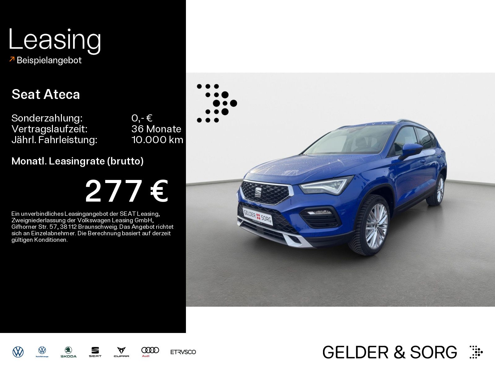 Seat Ateca Road Edition 1.5 TSI DSG *NAVI*LED*ACC*SHZ