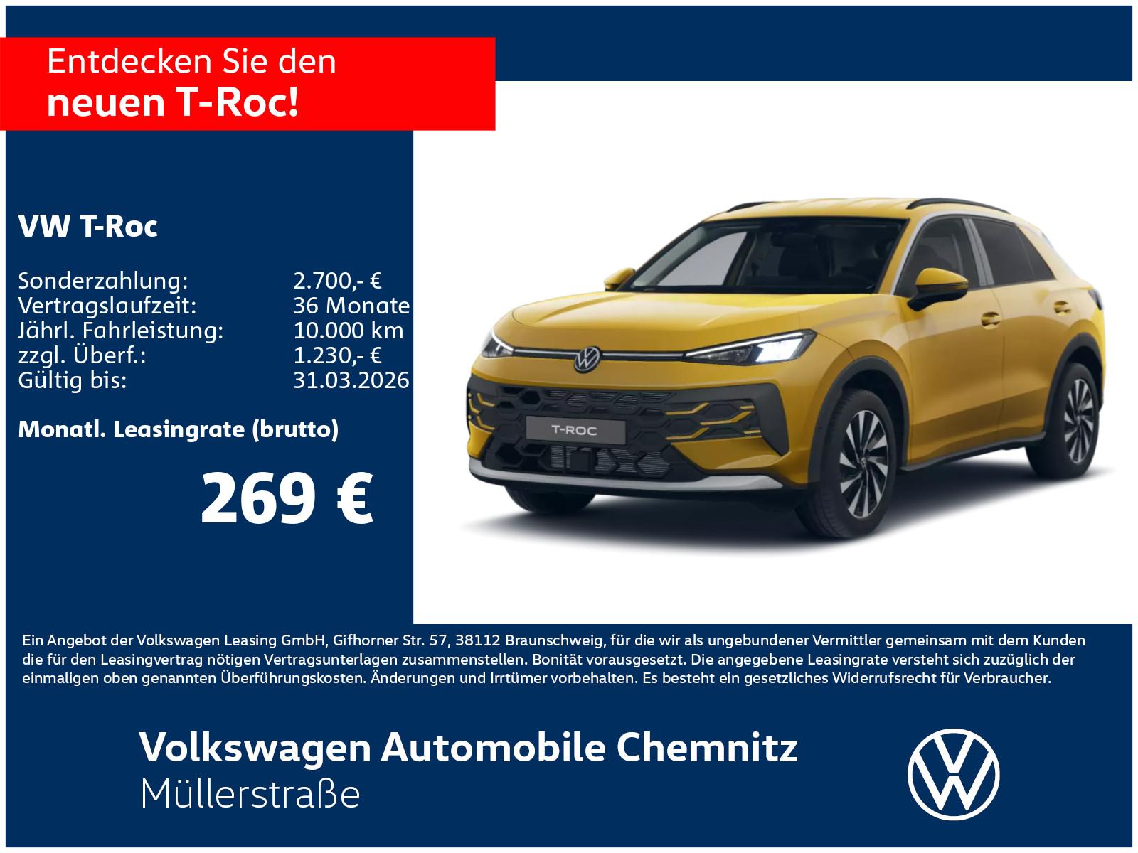 Volkswagen T-Roc Life 1.5 l eTSI 150 PS DSG *Winterpaket*