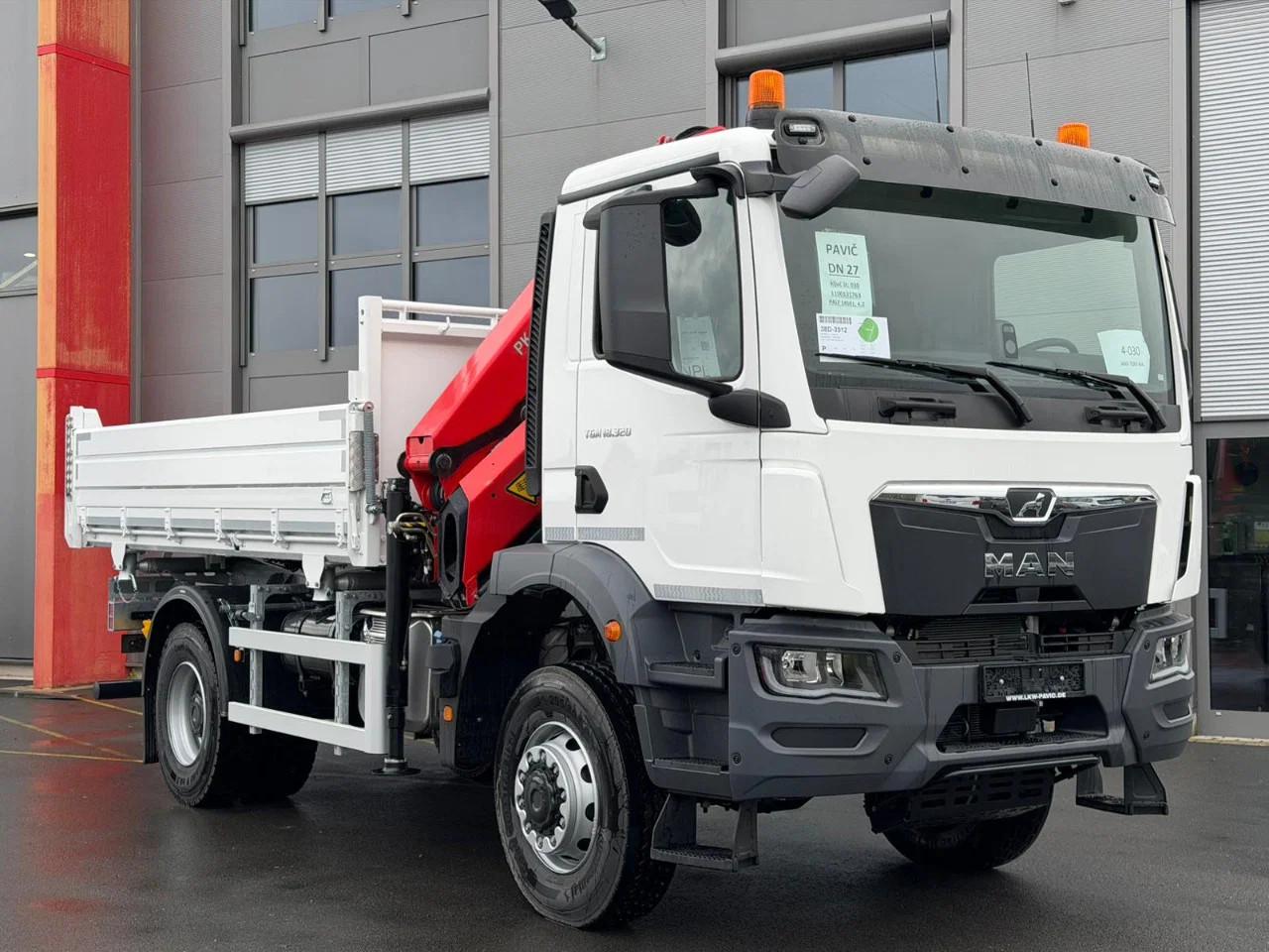 MAN TGM 18.320 4x4 3-Seiten Krankipper PALFINGER