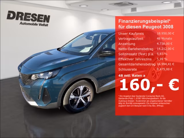Peugeot 3008 1.2 PureTech 130 Allure AT-8 (131 PS) LED S