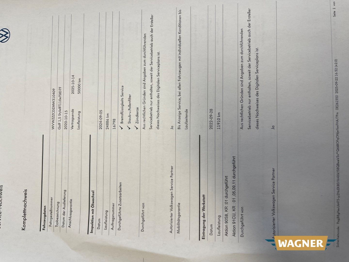 Fahrzeugabbildung Volkswagen Golf VIII Style eTSI 1.5 Automatik