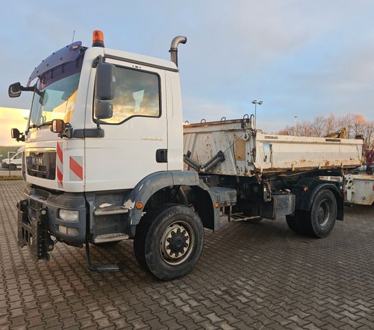 MAN TGM 18.340  EEV 4x4 Dreiseitenkipper - Kran Vorb