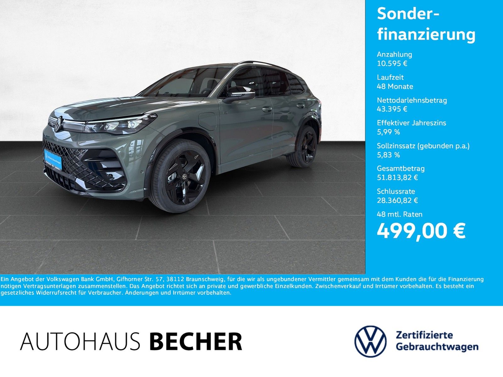 Volkswagen Tiguan R-Line 1.5 eHybrid DSG Navi IQ.Light AHK foto 1