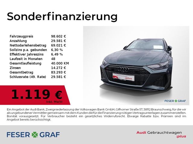 Audi RS6 Avant HUD,HDMatrix,B&O,AHK,Sportsitze+,SHZ