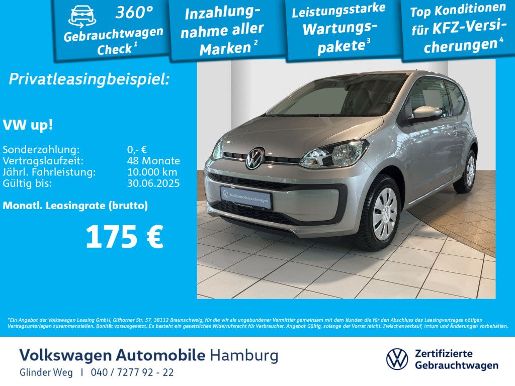 Volkswagen up! 1.0 Klimaautomatik Ganzjahresreifen