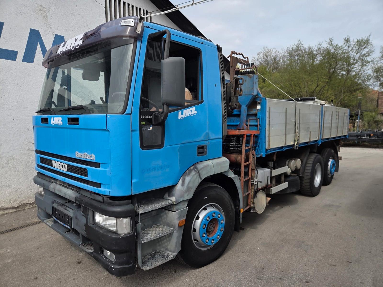 Iveco 240E42 260E42 KIPPER + CRANE ZF MANUAL 6X2