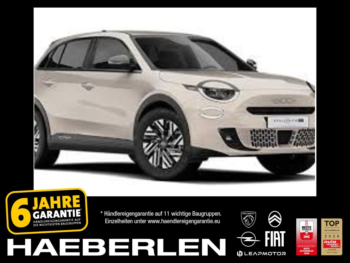 Fiat 600 Hybrid Business Edt. Autom. Navi+Sitzhz.+Kam