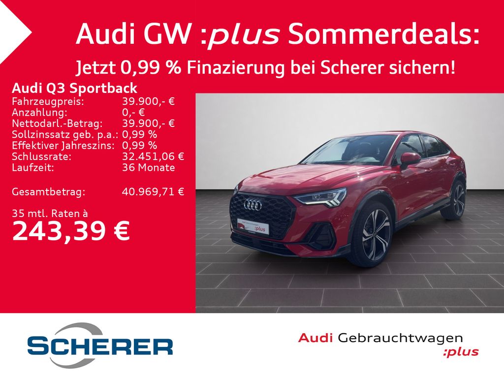 Audi Q3 Sportback 35 TFSI S line S tronic LED NAVI AC