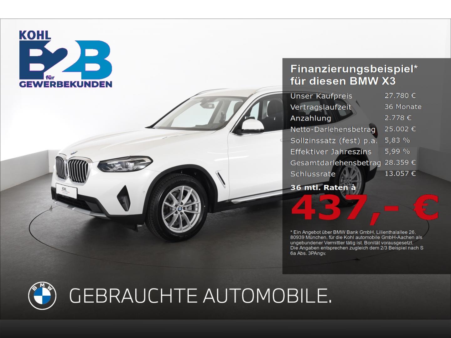 BMW X3 xDrive 20d *nur an Gewerbekunden* Anhängerkup