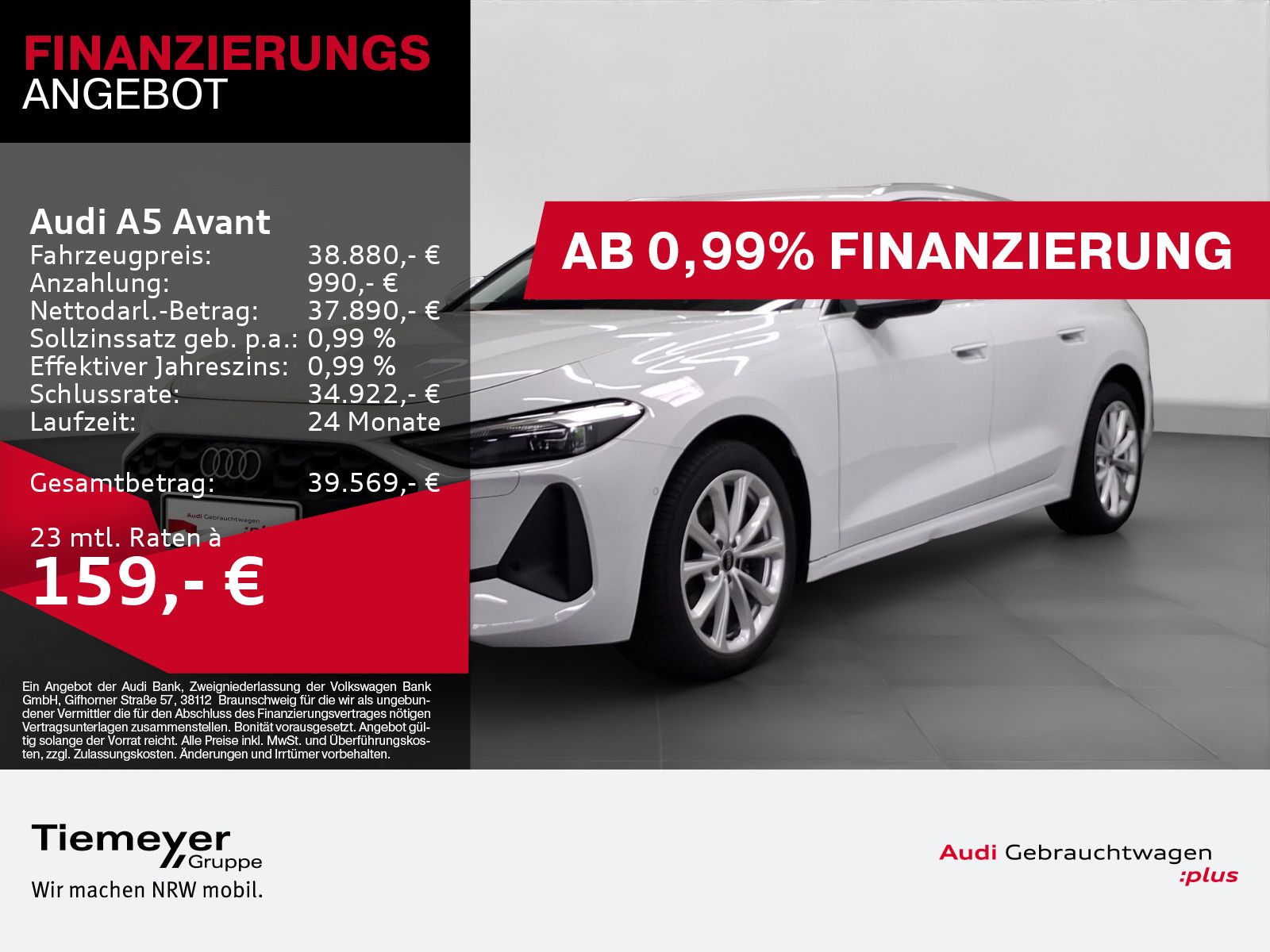 Audi A5 Avant TFSI Q NP65 LEDER AHK NAVI KAMERA