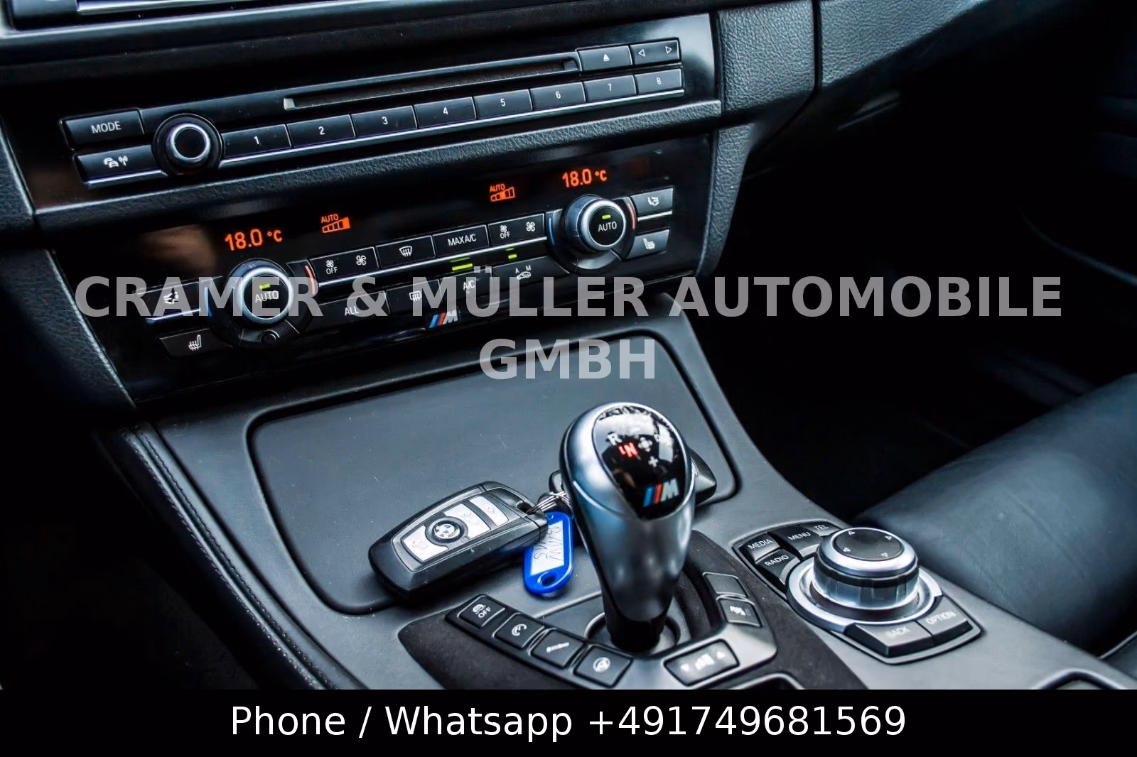 BMW M5 F10 V8 4.4 Biturbo 560 ch DKG / 164 000 km / Bleu Monte Carlo / HUD / Cuir Merino
