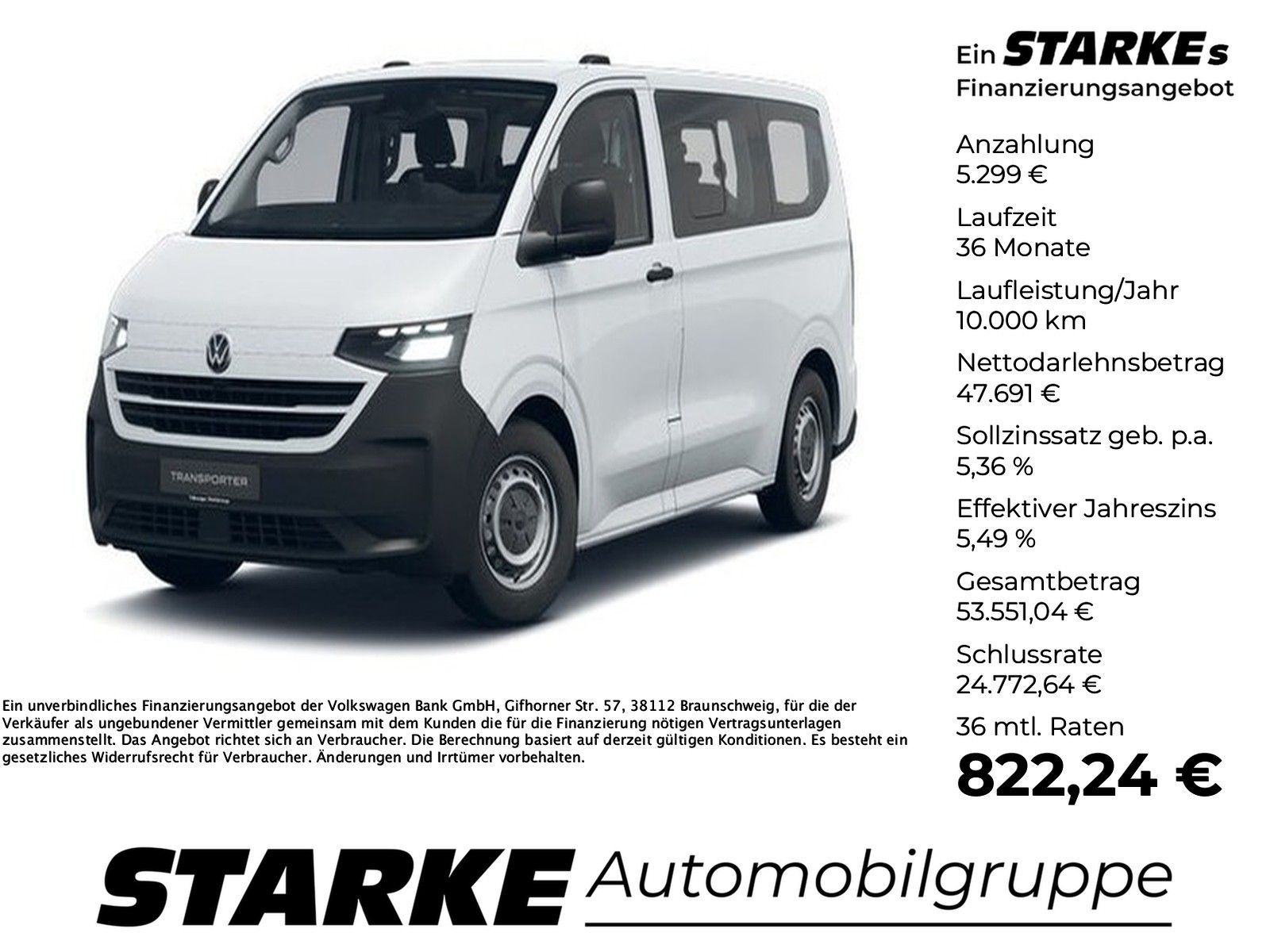Volkswagen T7 Transporter e-Transporter Kombi 9-Sitzer  LED