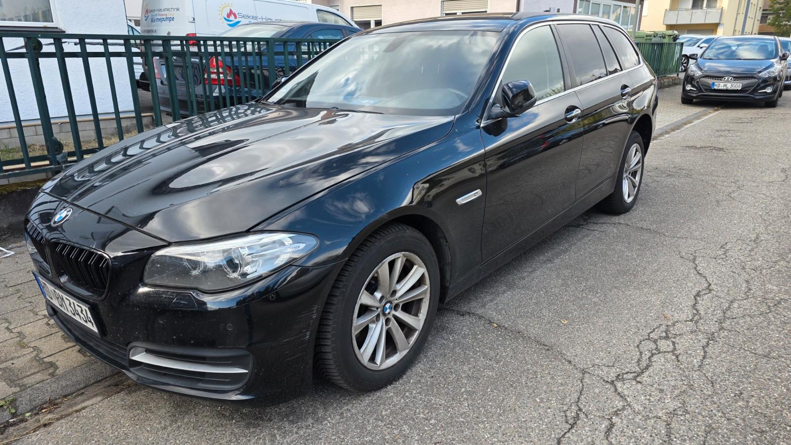 BMW 520 2013 — вигляд ззаду
