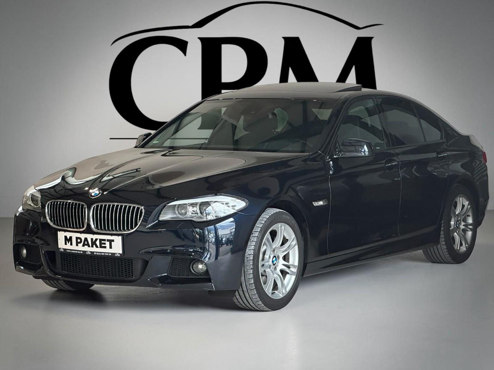 BMW 525d F10 3.0 204ch BVA PACK M - TOIT OUVRANT - AFFICHAGE TÊTE HAUTE - CUIR - ATTELAGE PIVOTANT - CAMÉRA DE RECUL