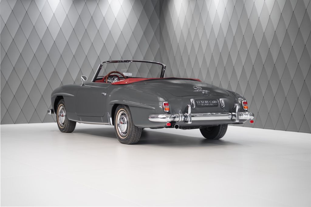 190 SL Cabriolet Baujahr 1955/56 Grau / Rot - Bild 6