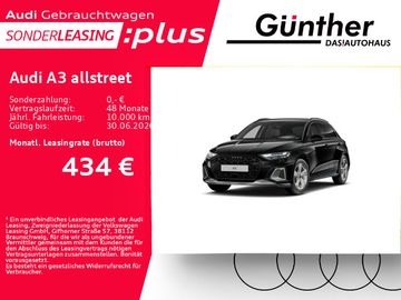 Audi Leasingangebot: Audi A3 allstreet 40 TFSIe+WINTERRÄDER+RÜCKFAHRKAMERA