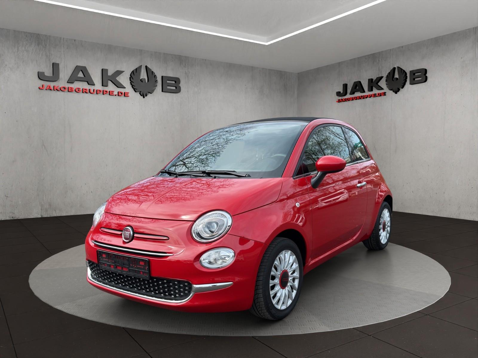 Fiat 500C RED+LINE+SCHECKHEFT+1 Hand+CABRIO
