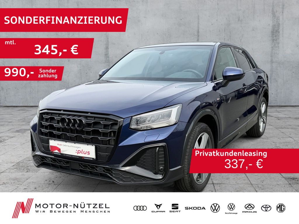 Q2 30 TFSI S-LINE LED+NAVI+SHZ+AHK+RFK+PANO+DAB