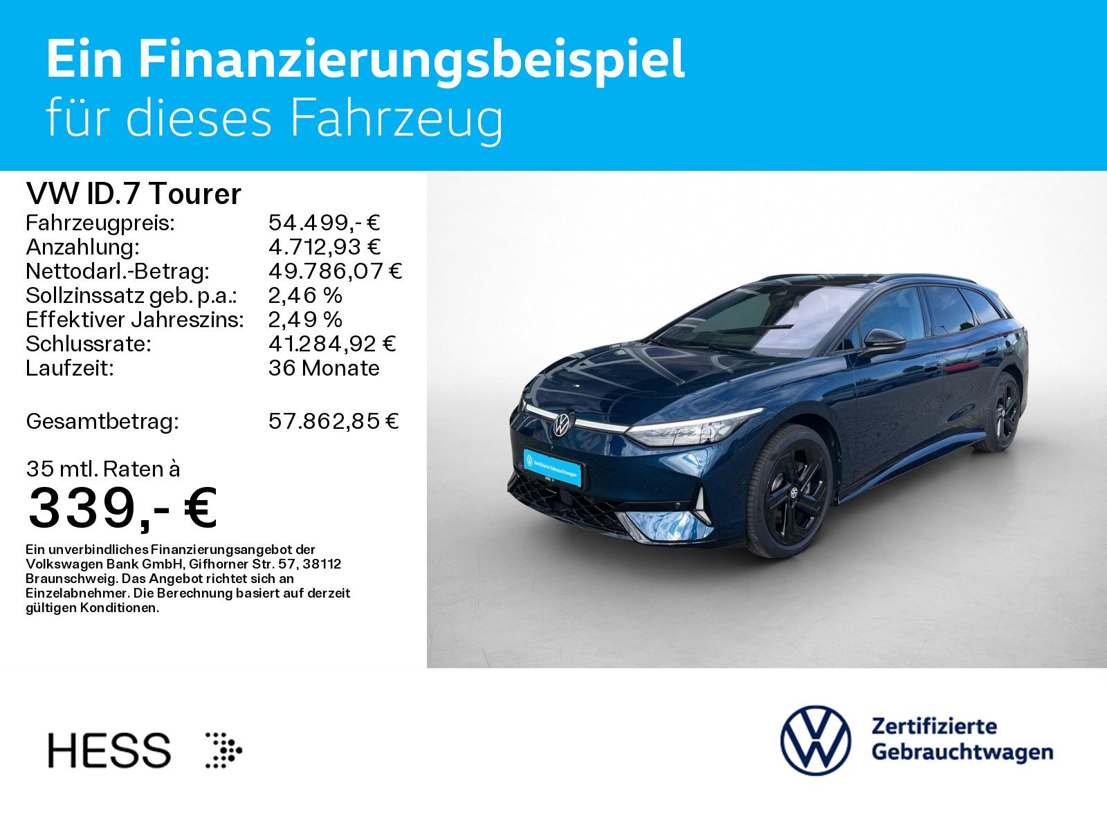 Volkswagen ID.7 Tourer GTX 4M WÄRMEPUMPE PANO IQ.LIGHT AHK foto 2