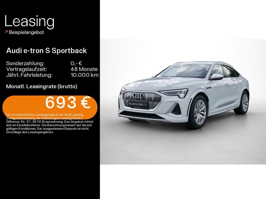 Audi e-tron S Sportback qu. 20Z*AHK*Air*B&O*HuD*Pano*