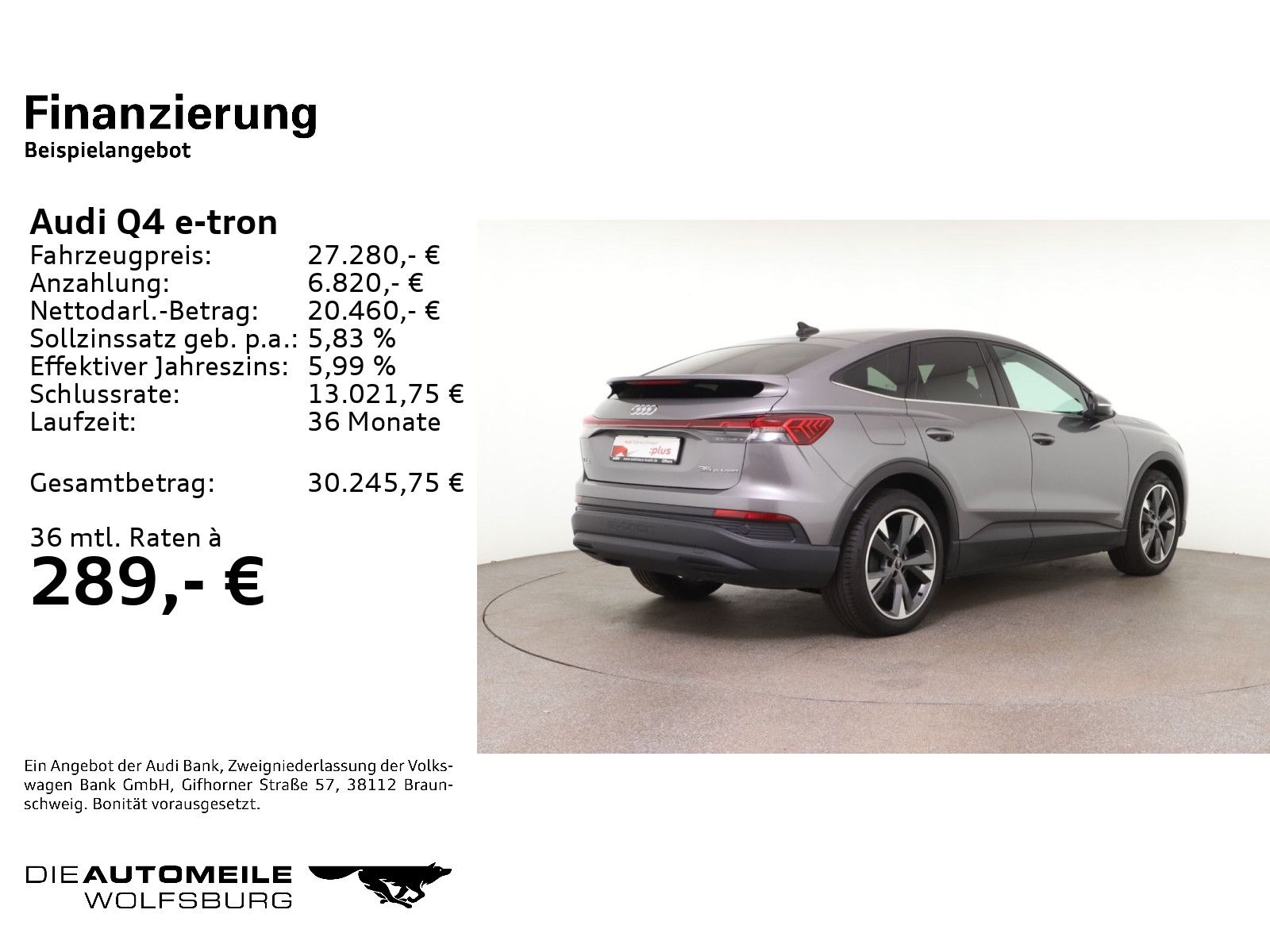 Audi Q4 e-tron Sportback 35 LED/Navi imagem 2