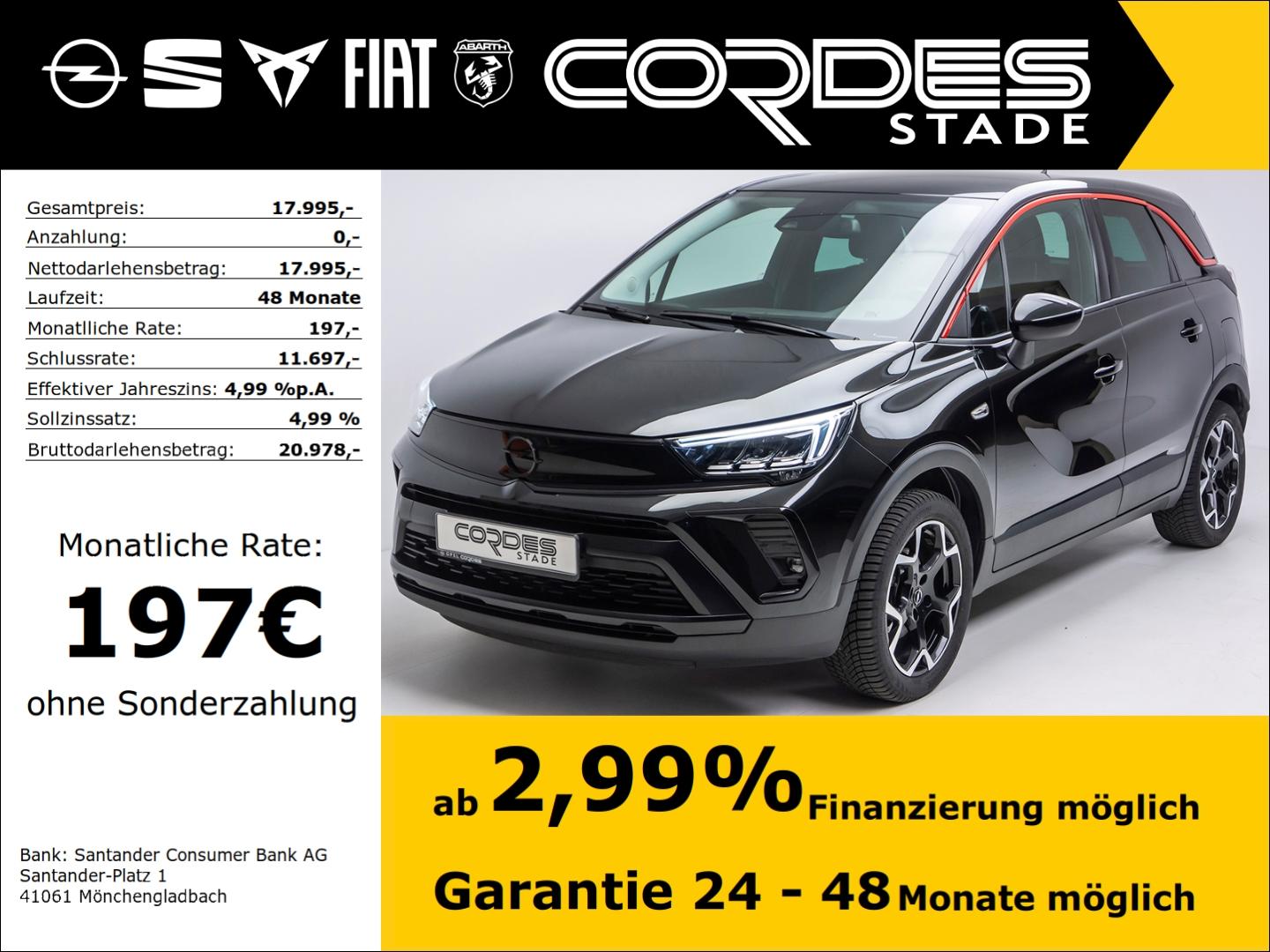Opel Crossland GS Line Allwetter Kamera Kollisionswar