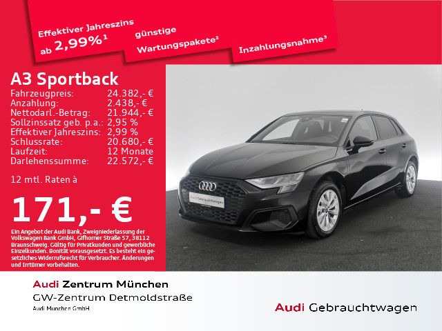 Audi A3 Sportback 40 TFSI e S tronic Virtual+/Navi+/P