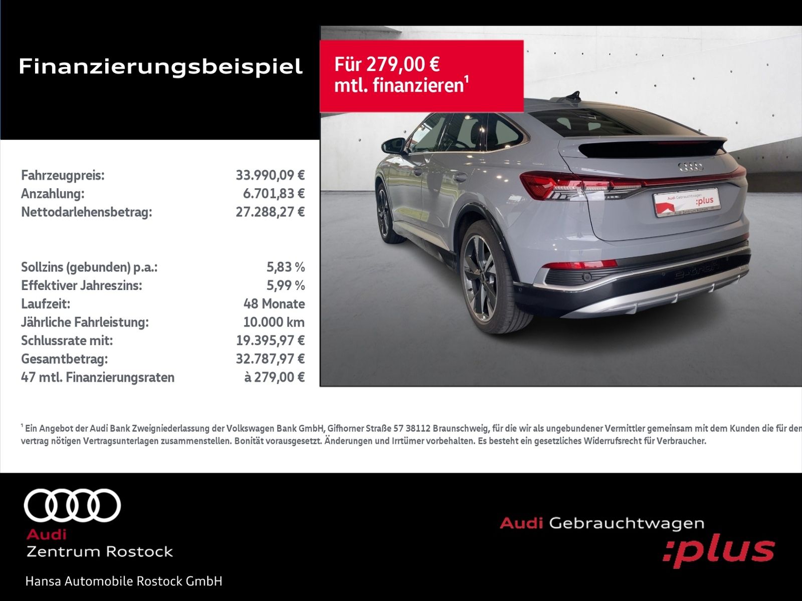 Audi Q4 Sportback 40 e-tron S-Line+Navi+Matrix+Virt C imagem 3