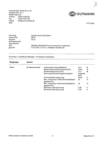 Fahrzeugabbildung Hyundai Kona Prime Elektro >64 kWh Batterie/Wärmepumpe