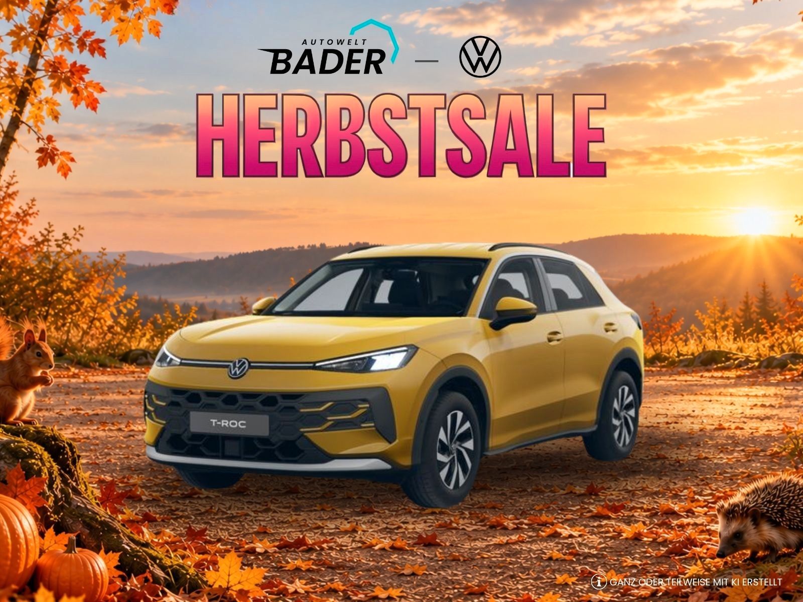 Volkswagen T-Roc Life "Herbst-Sale" AUTOWELT-BADER!