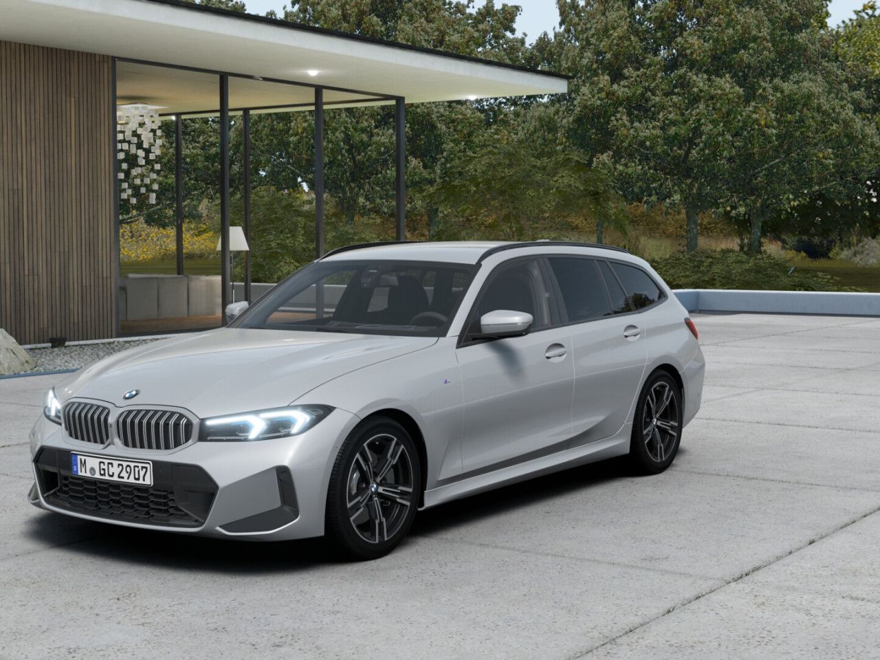 BMW 318d T M SPORT AdLED AHK DA,360° HUD HiFi KomZu foto 2